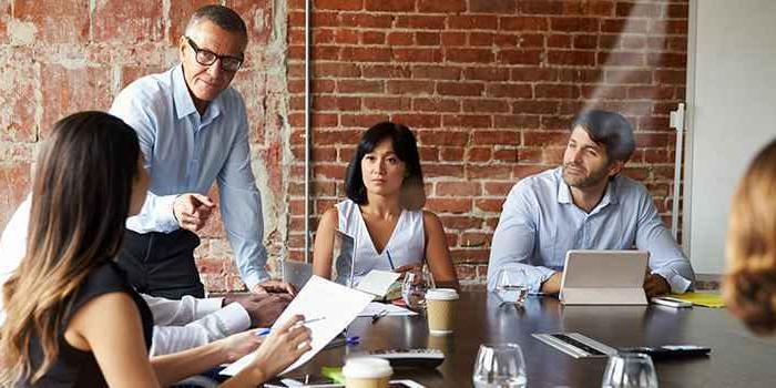 IT comopany management, sitting together & discussing IT comopany management, sitting together & discussing